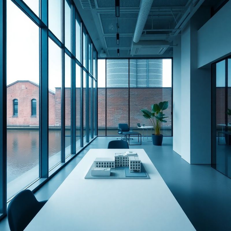 Modern kantoor van Mulder Huis in Eindhoven met zacht Delfts licht
